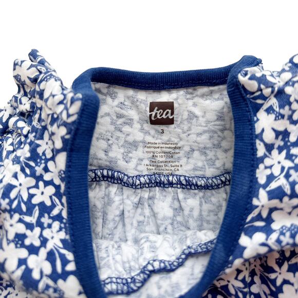 Tea Collection Cyprus Floral Tunic Top Size 3 - Picture 4 of 4